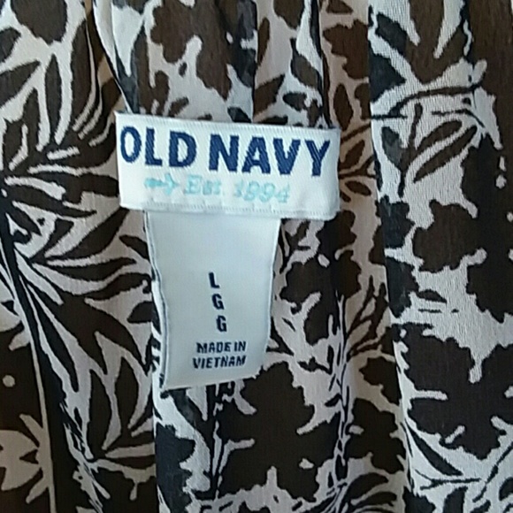 Old Navy Black and White Sheer Dress - Picture 2 of 5